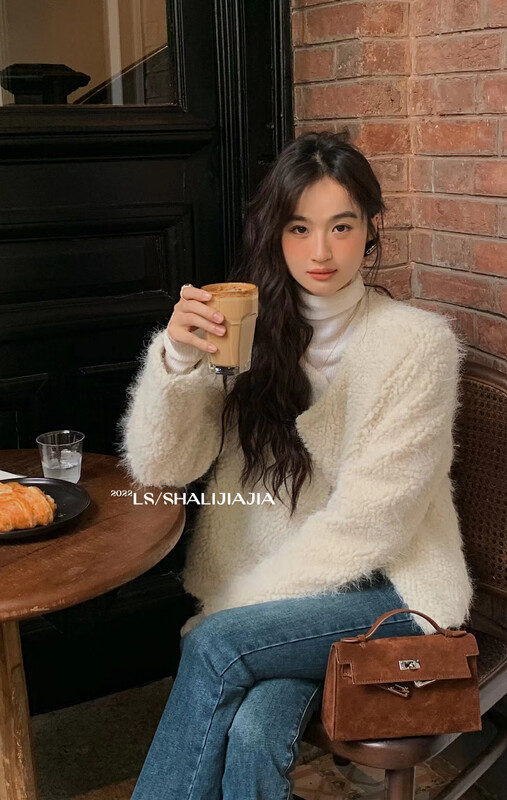 [LS] French Soft Waxy Fur Small Fragrance Short Jacket 60228