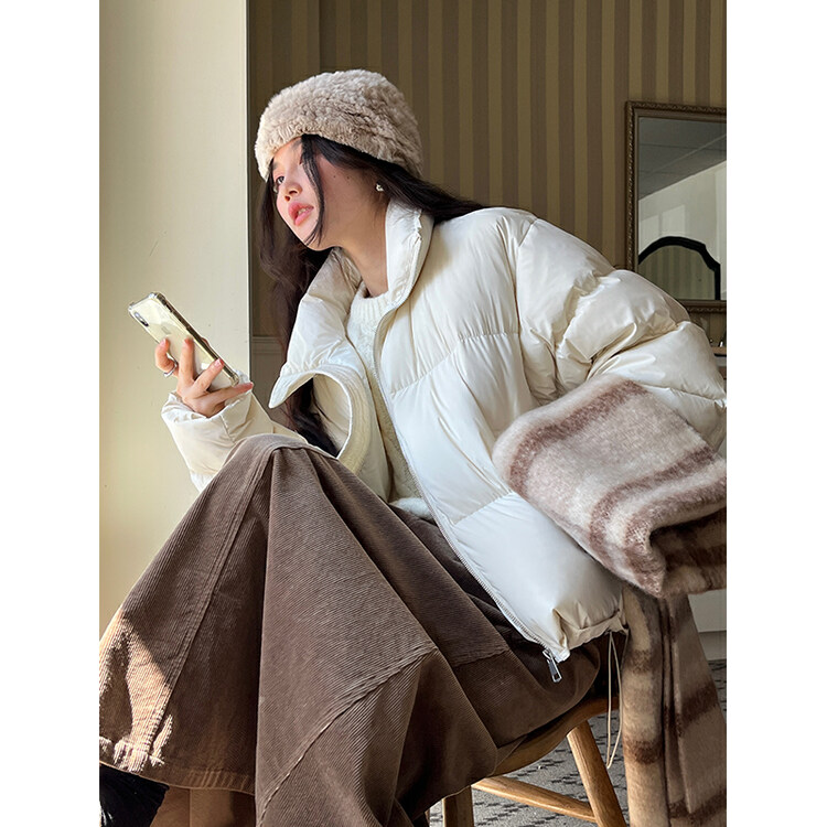 【THE MIND】Han Li-collar solid color warm casual all-match down jacket 61261# JHY