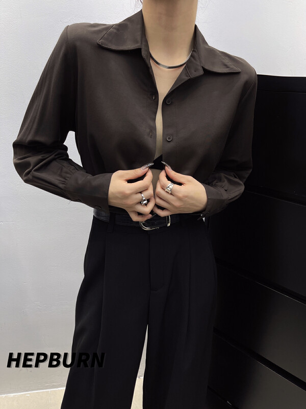 【HEPBURN Hepburn】Explosive Senior Shirt (Loose and Versatile) HMF9709# FHX