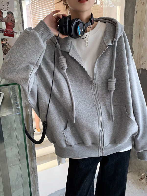 [Blue Show] Lazy wind thick rope design baby fleece cardigan sweater 6299# LSW