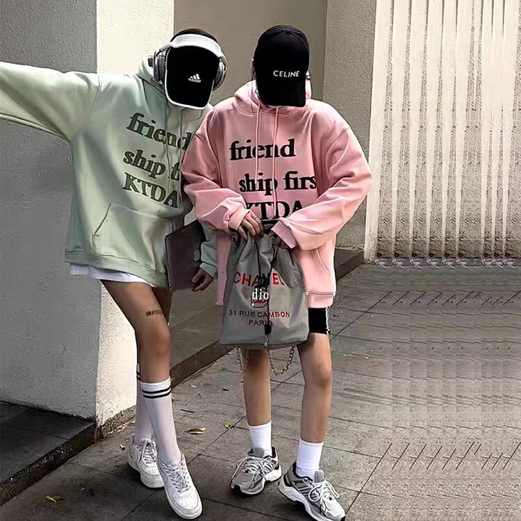 【Blue Show】Candy Color Letter Baby Fleece Hoodie 6295# LSW