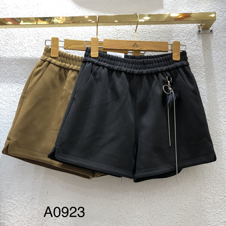【QUEEN QUEEN】High waist all-match slim casual shorts (with detachable accessories) A0923# CL