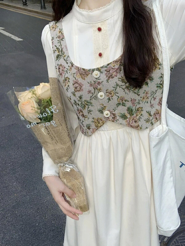 [JUN.T] High-quality small fragrance vest + stand-up collar temperament dress suit (without hat) 7028# PCZ