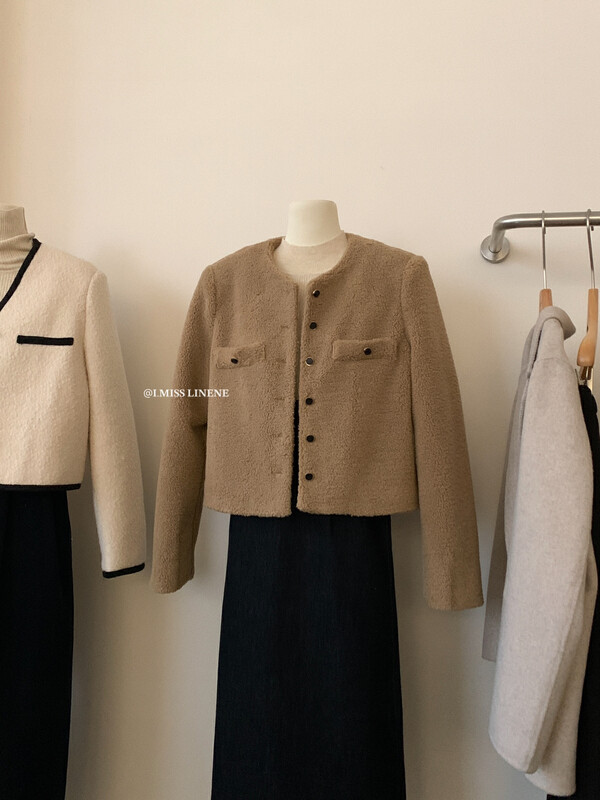 [IMISS] French gentle little fragrant fur coat short coat QK6528