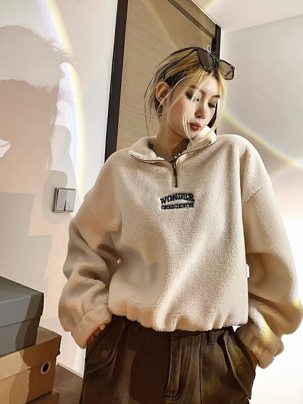 【LAB EEDA】Retro European and American all-match lamb wool short sweater M311# OZQ