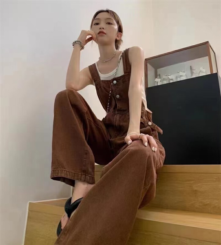 [Korean original] Korean version of the niche loose one-piece overalls overalls overalls 8005-6# FHX