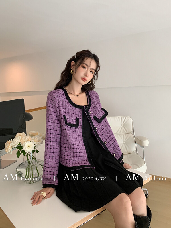 New in autumn!【AM GARDENIA】Xiaoxiang style jacket + pleated suspender dress suit 1256# ZXX