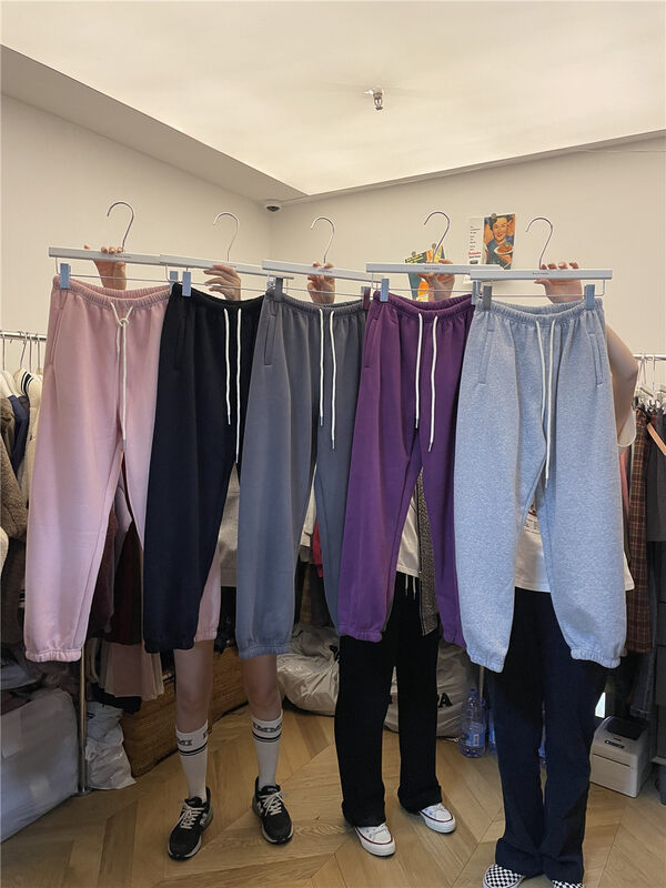 【RICH PAPA】Elastic waist and velvet casual pants K097# ZXX