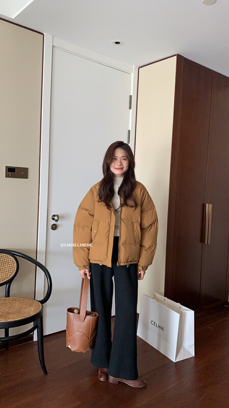 【IMISS】Korean version of casual thermal padded jacket thermal padded jacket QK3212# FHX