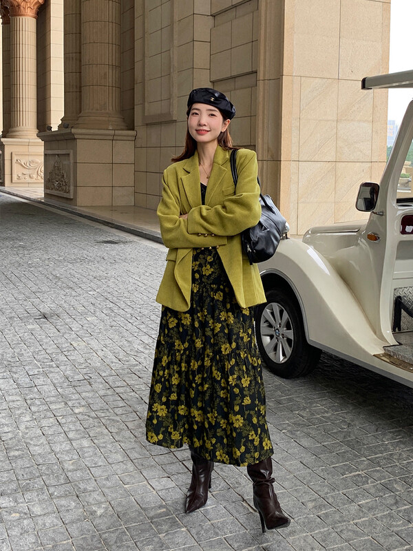 【NEW OPEN】French style floral slim skirt JQ80625# ZXX