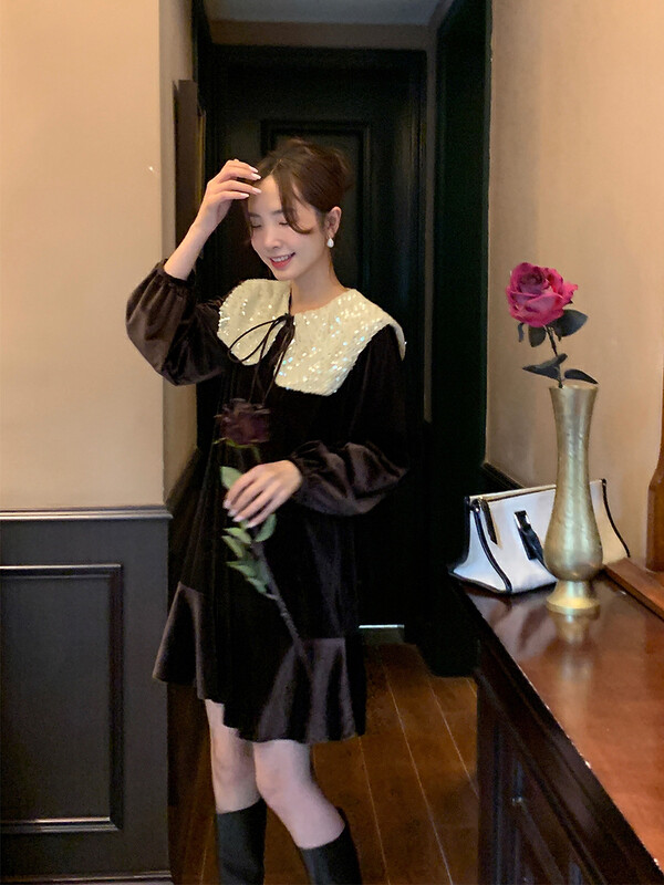 【NEW OPEN】French high-end temperament dress VL80509# ZXX