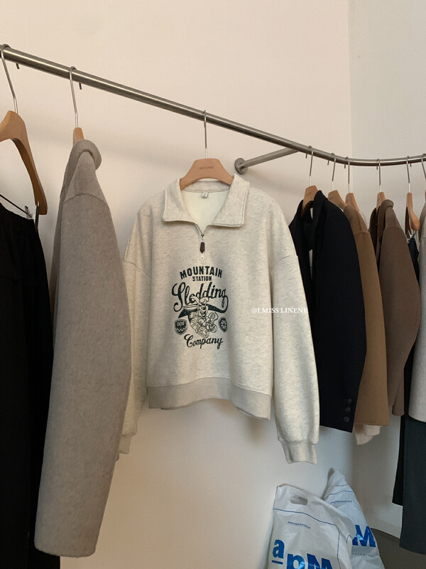 【IMISS】Korean version of casual cartoon fleece sweater sweater QK7158