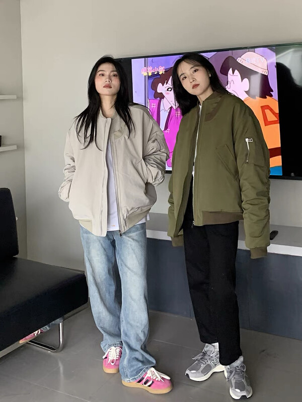 【LAB EEDA】American flight suit loose design tooling warm cotton jacket M225# OZQ