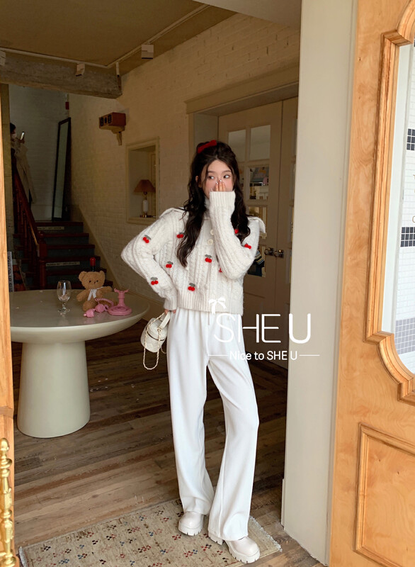 【SHE U】Korean style all-match thin solid color casual pants 70087