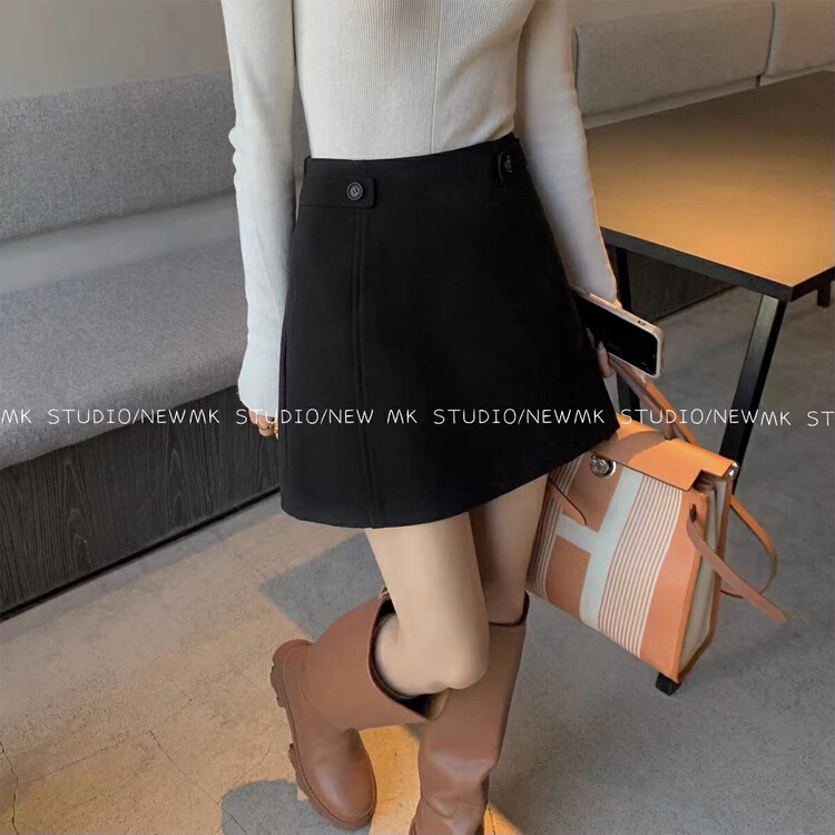 Autumn is new! [CHEN/MK] Korean version of simple temperament all-match corduroy skirt 3639# HJY