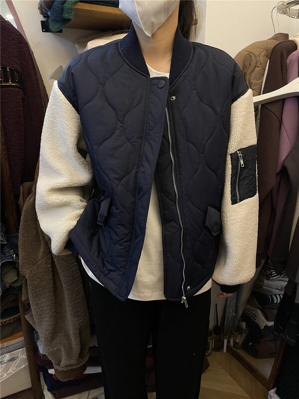 【RICH PAPA】Korean style all-match quilted stitching design short coat W044# ZXX