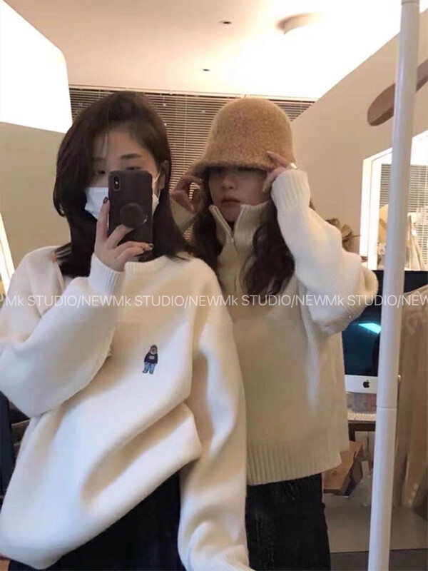 【CHEN/MK】Korean Style Loose Casual Warm Sweater D192# HJY