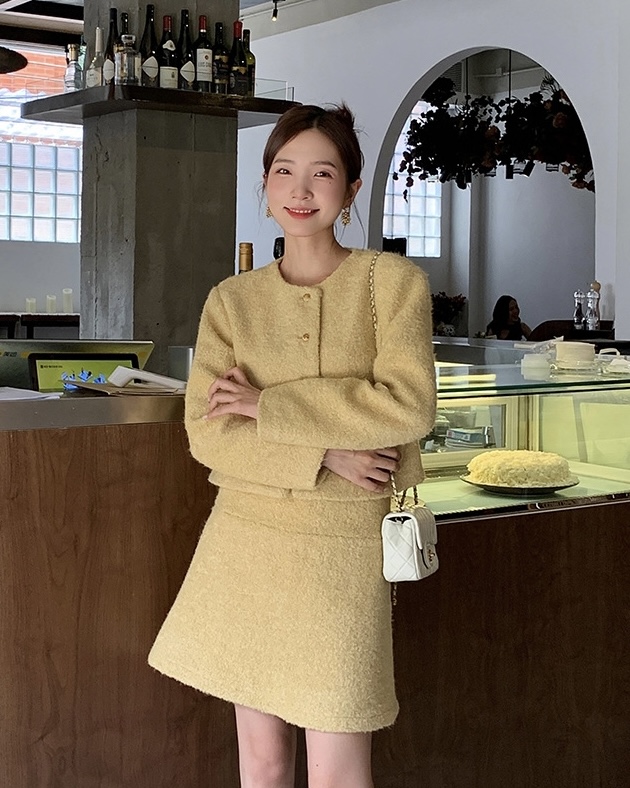【NEW OPEN】Women's Autumn/Winter 2022 Korean style double-sided woolen high-waisted a-line skirt GQ80606# ZXX