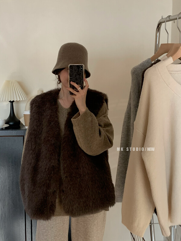 New in winter! [CHEN/MK] Sleeveless Versatile Korean Vest 3653# HJY