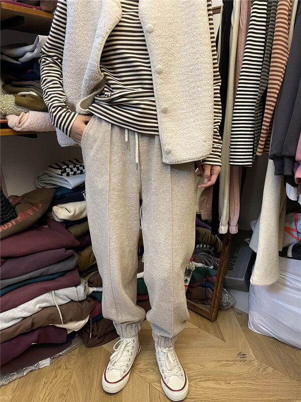 【RICH PAPA】Elastic Waist Versatile Casual Pants K095# ZXX
