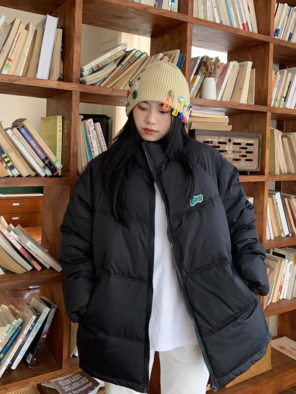 【LAB EEDA】Fashion Simple Solid Color Warm Cotton Jacket M696934# OZQ