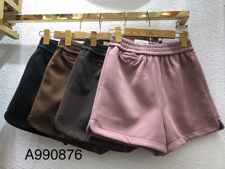 【QUEEN QUEEN】Solid Color Versatile Comfortable Casual Shorts A990876# CL