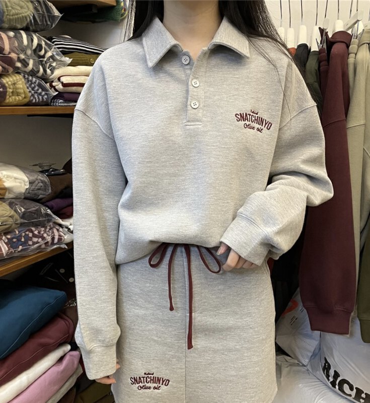 New in autumn! [RICH PAPA] Polo collar casual style all-match sweater (only selling sweater) A138# ZXX