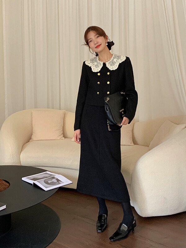 【NEW OPEN】Xiaoxiangfeng Western Style Fashionable High Waist Skirt FQ80592# ZXX