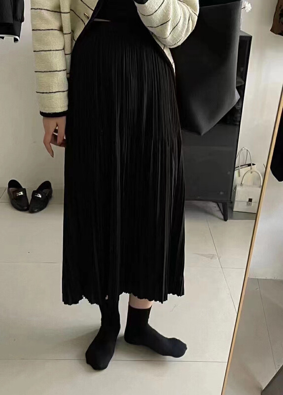 New in autumn! [QUEEN QUEEN] High waist and thin all-match pleated skirt A292029# OZQ