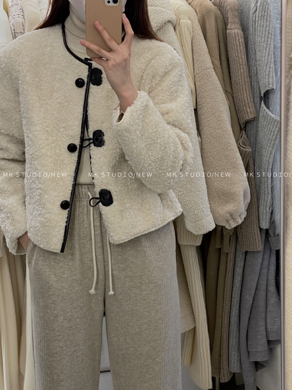 [CHEN/MK] Temperament and Simple Design Wool Jacket 3663# HJY