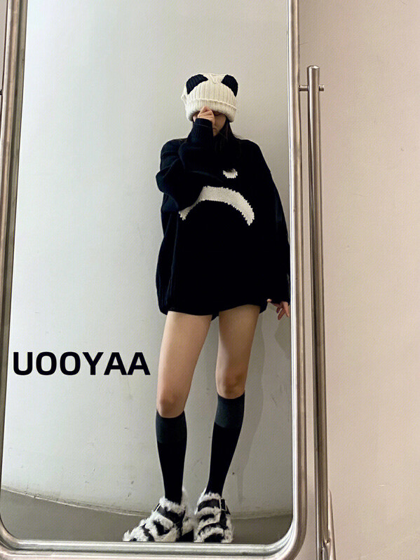 【NANCY】Nice Design Small Crying Face Knit Sweater C004# WPL