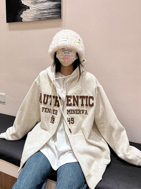 【LAB EEDA】Alphabet Embroidered Hoodie W306# OZQ