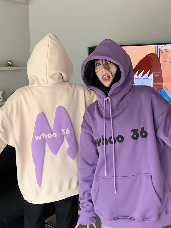 【LAB EEDA】Korean version milk fleece hooded sweater W291# OZQ