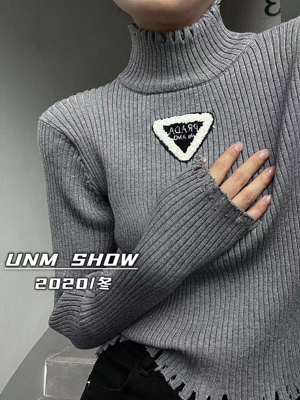 【UNM-SHOW】Core-spun Turtleneck Versatile Knit Sweater 6770# WTT