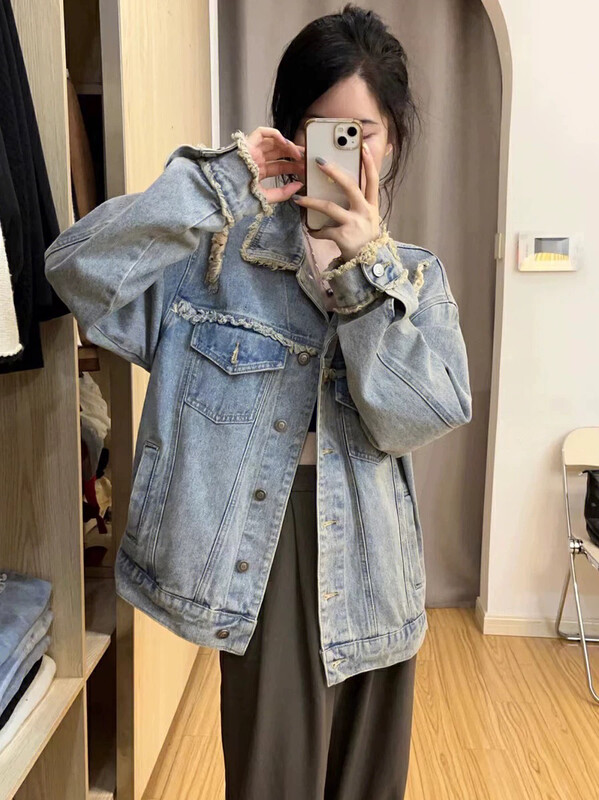 New in autumn! [JUN.T] Retro classic all-match denim jacket 6649# PCZ