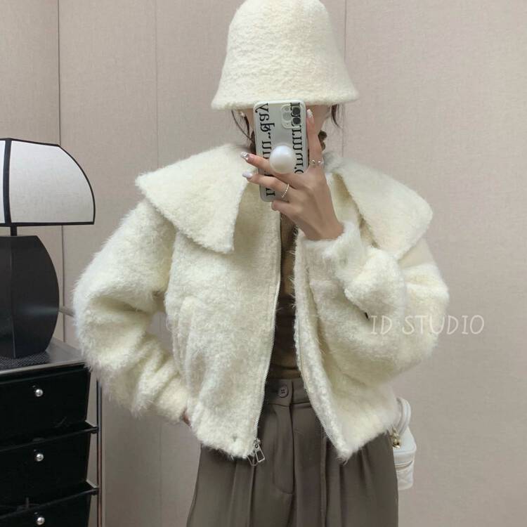 【I-D】Korean version oversized loose short coat Y8551# L