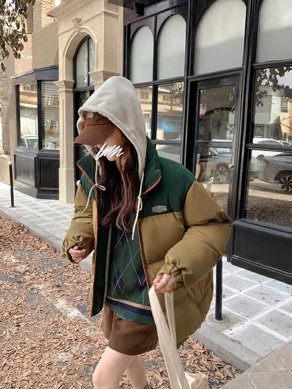 [LAB EEDA] Hooded new loose Korean style warm padded jacket W2378# OZQ