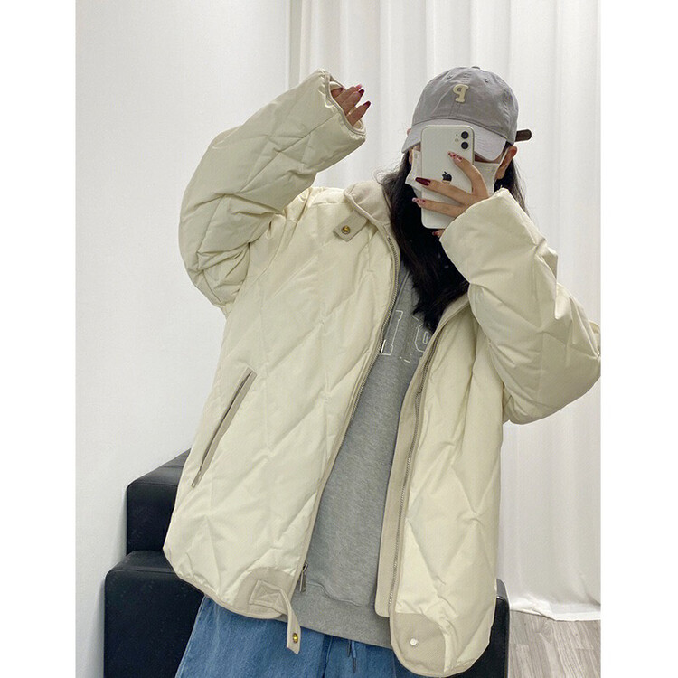 【JUN.T】Korean style loose diamond short jacket 7077# PCZ