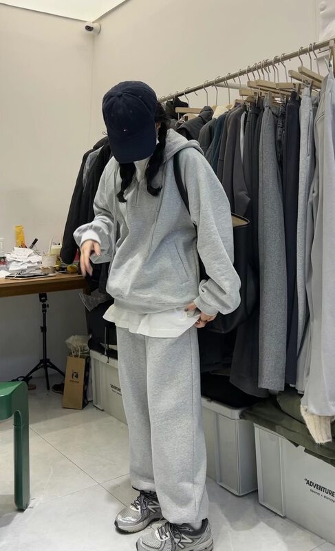 【SANBARA】Elastic waist sports fleece casual pants 9867-1# LSW