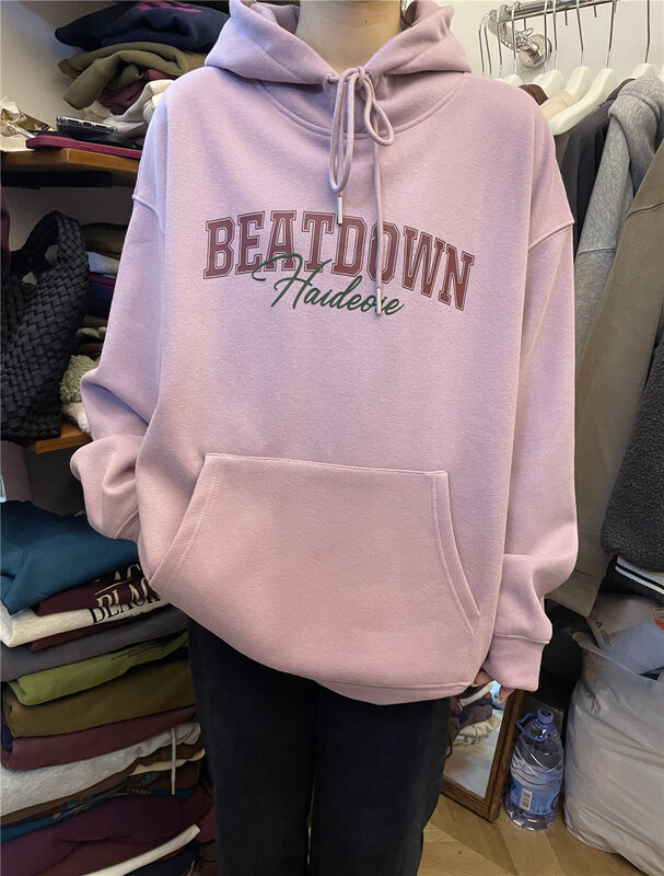 【RICH PAPA】Korean hooded letter fleece sweater A207# ZXX
