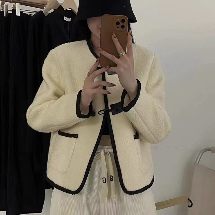 New in winter! [CHEN/MK] Simple and slim Korean wool coat 3659# HJY