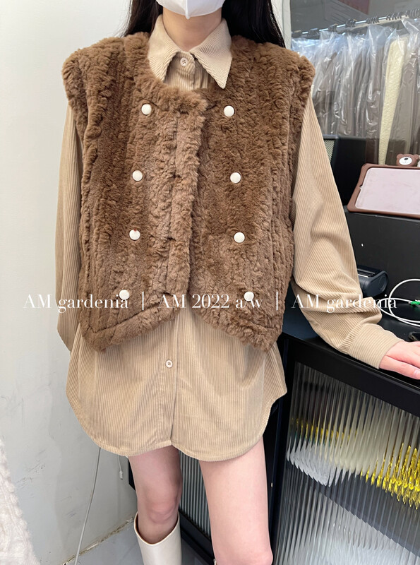 【AM GARDENIA】Comfortable and versatile vest + corduroy shirt plus velvet suit 1311# ZXX