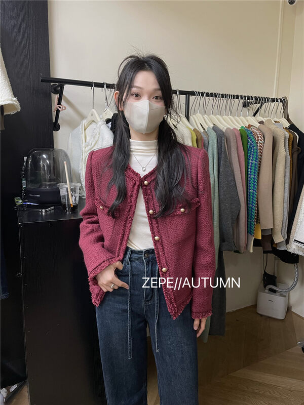 New in winter! [ZE] French retro small fragrant short coat (only sells coat) 752-1# L
