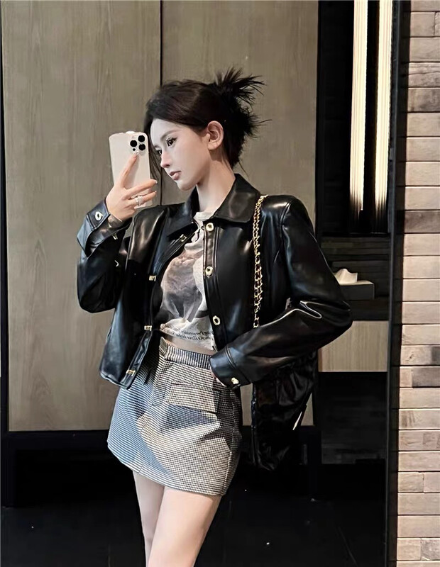 Autumn is new! [JUN.T] Design sense of all-match temperament short coat 6681# PCZ