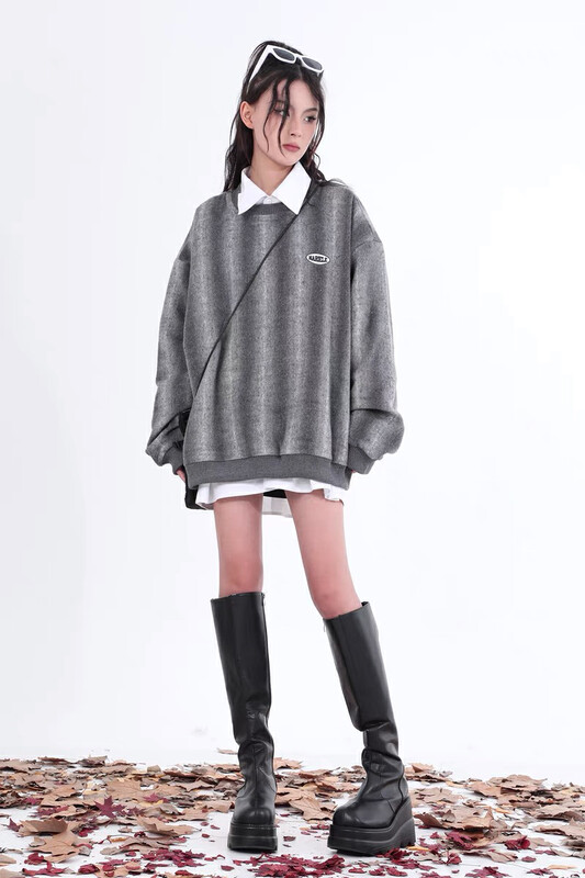 【LAB EEDA】Korean version of the niche loose street lazy thick sweater M325# OZQ