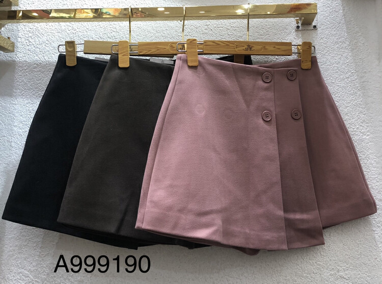 【Queen QUEEN】Slim solid color all-match skirt A999190# CL