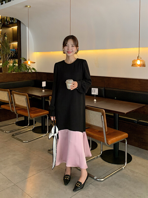 【NEW OPEN】New Korean style simple temperament dress FL80639# ZXX