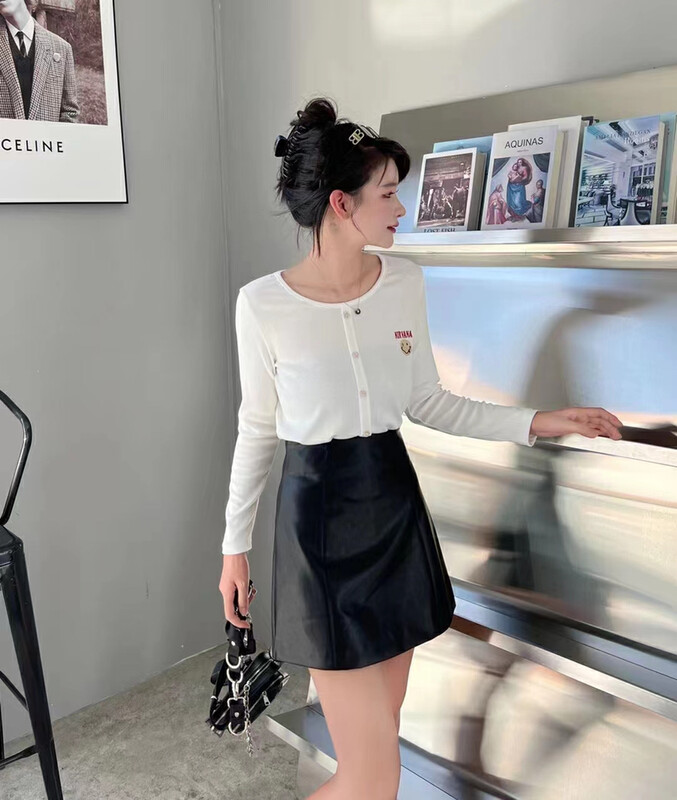 【QUEEN QUEEN】Comfortable all-match slim skirt A292633# CL