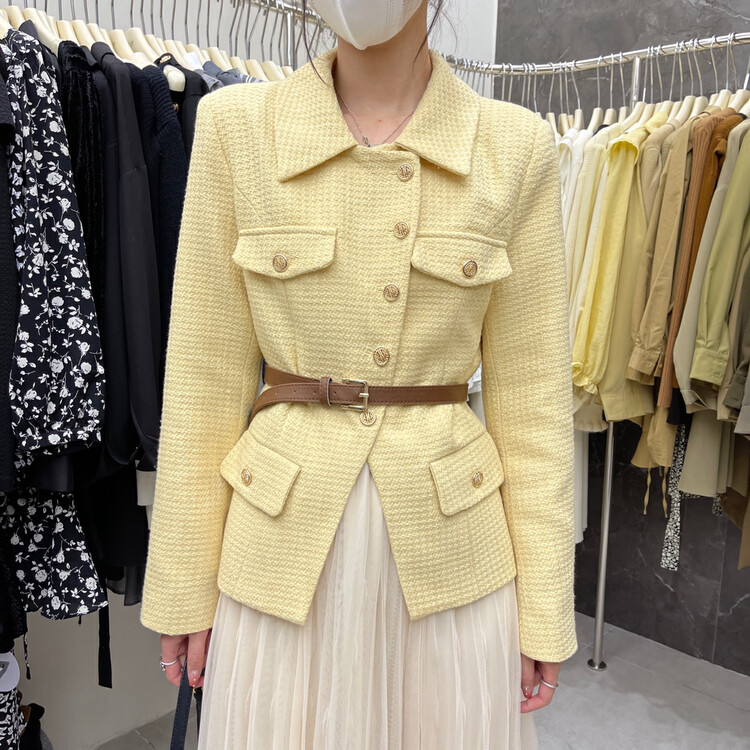 New in winter! [UONE] Gentle wind and small fragrance suit (with belt) 98952# LSL