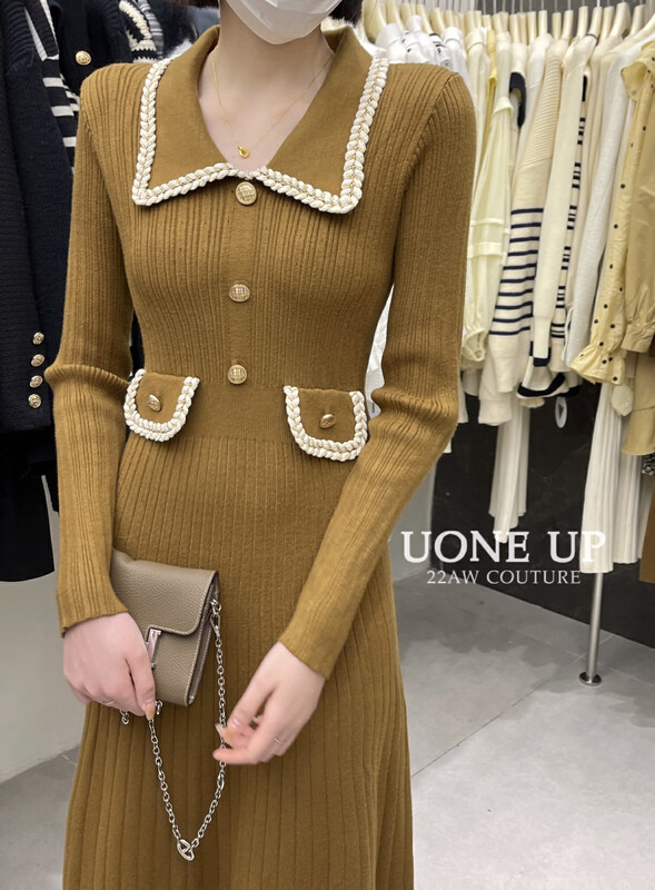 【UONE】French elegant knitted skirt 82065# LSL